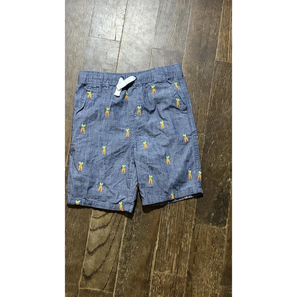 Gymboree Boys 4T Blue Chambray Carrot Shorts